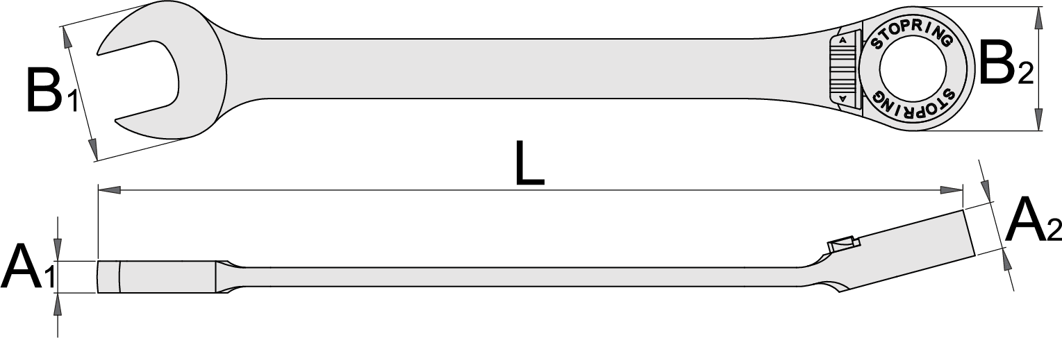 Llave combinada con carraca - Imagen 3