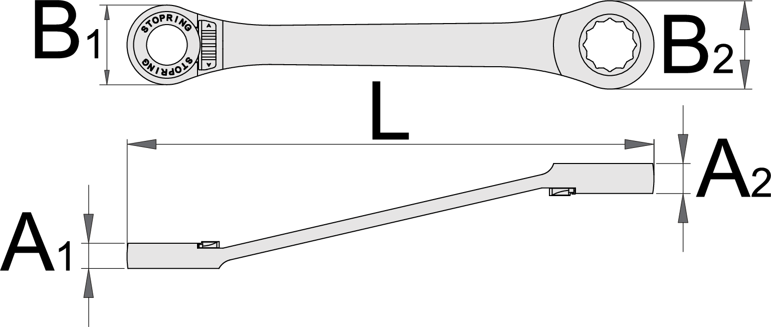 Llave plana con carraca - Imagen 3