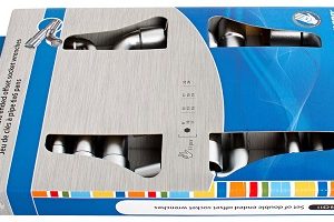 Juego de llaves de pipa abiertas en caja