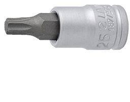 Vaso 1/4" con punta Torx