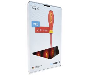 Juego de destornilladores aislados con varilla reducida PRO VDE Slim