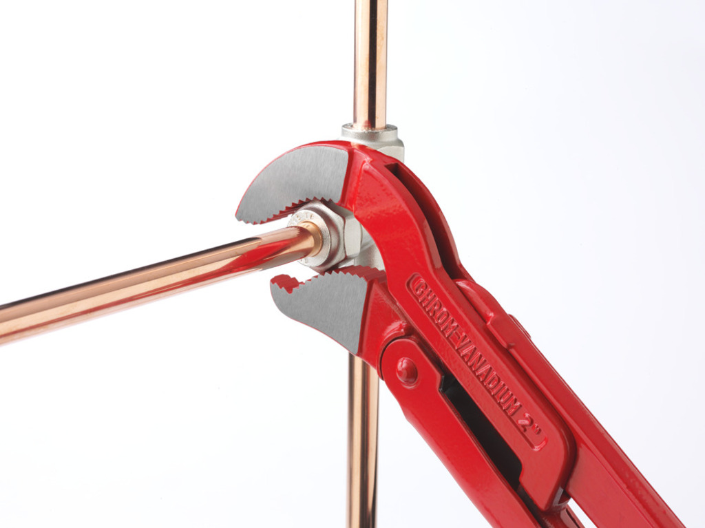 Llave para tubos, modelo sueco, 45°, forma de S - Imagen 3