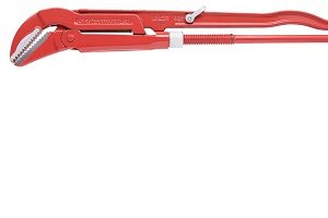 Llave para tubos, modelo sueco, 45°, para un trabajo seguro en las alturas
