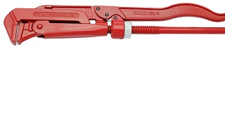 Llave grip autoblocante para tubos, boca lisa