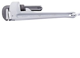 Llave para tubos, extrafuerte, mango de aluminio, para un trabajo seguro en las alturas