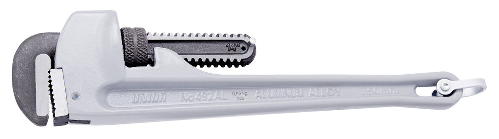 Llave para tubos, extrafuerte, mango de aluminio, para un trabajo seguro en las alturas - Imagen 2