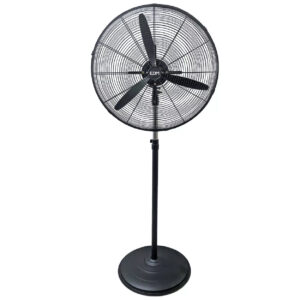 VENTILADOR DE PIE INDUSTRIAL 150 W, NEGRO, Ø60 cm - EDM