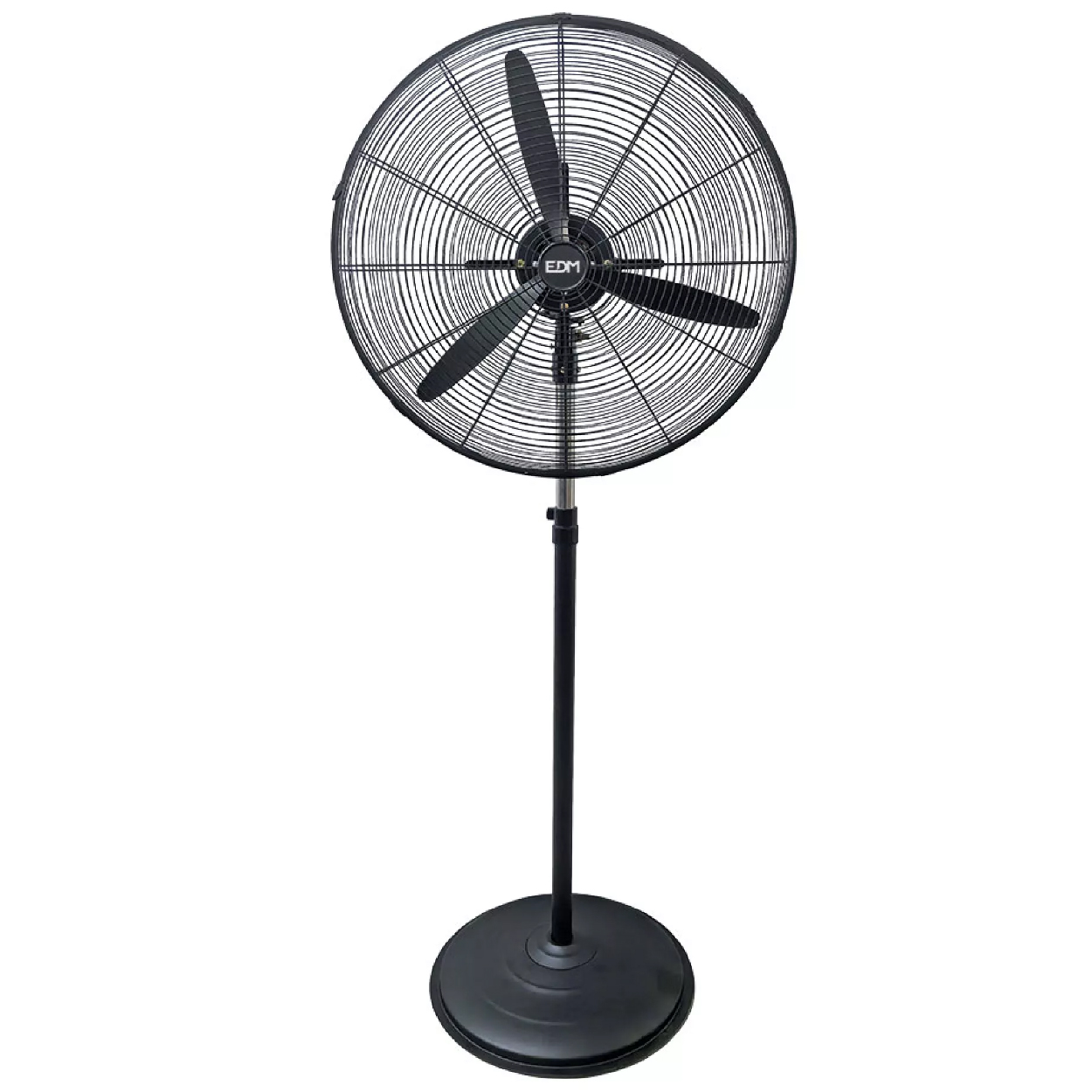 VENTILADOR DE PIE INDUSTRIAL 150 W, NEGRO, Ø60 cm - EDM