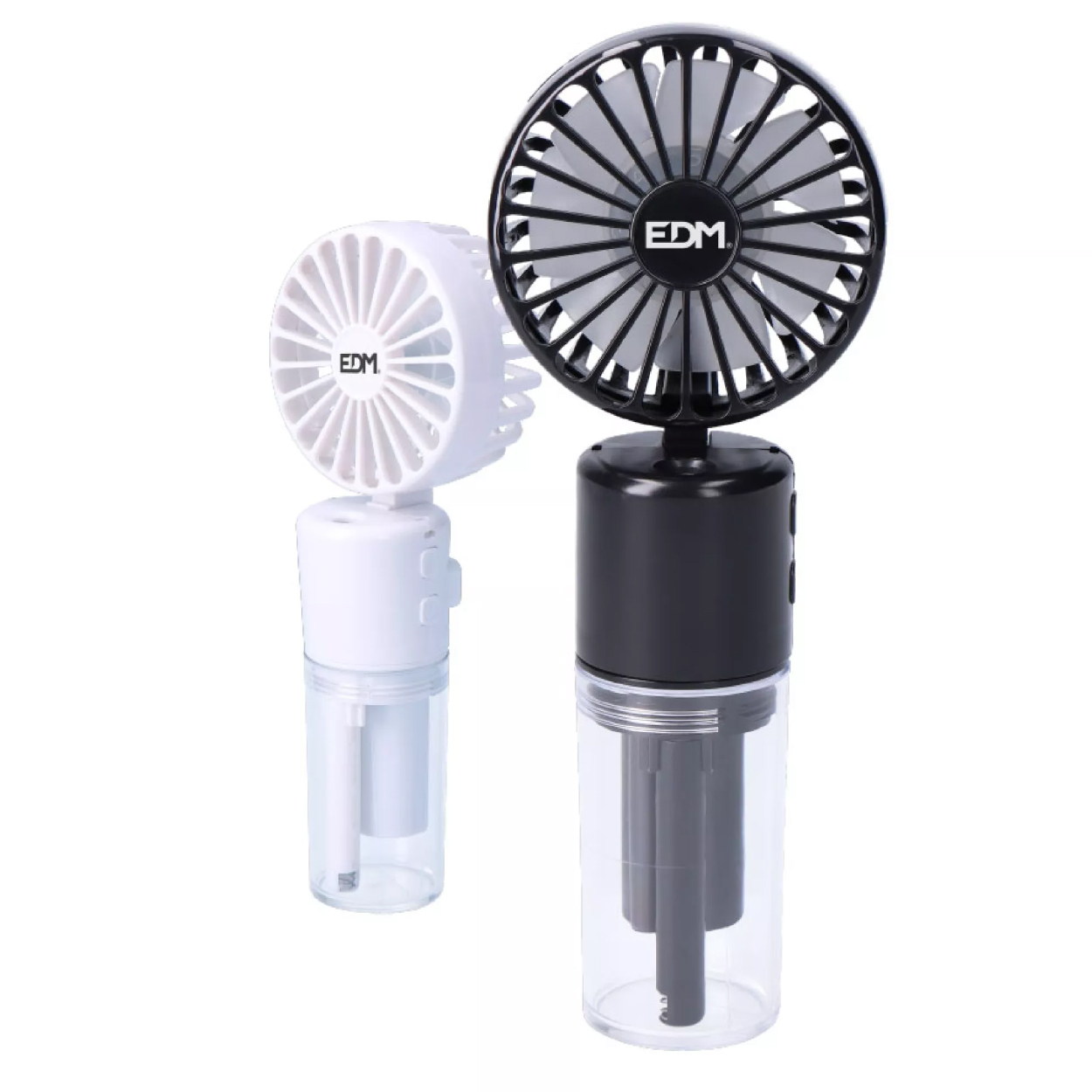 VENTILADOR NEBULIZADOR RECARGABLE, 4 VELOCIDADES. 6,2 x 16,4 cm. -EDM